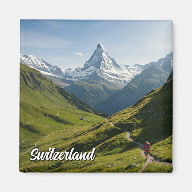 Íman Matterhorn de Suiça de caminhada (Frente)