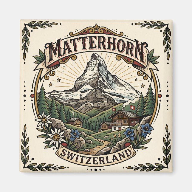 Íman Matterhorn Suíça (Frente)