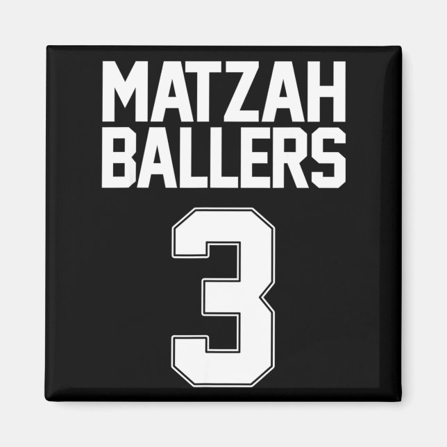 Íman Matzah baller 3 time judaico engraçado time de bas (Frente)
