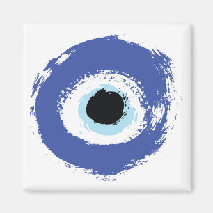 Íman Mau Olho Artístico Azul Grego