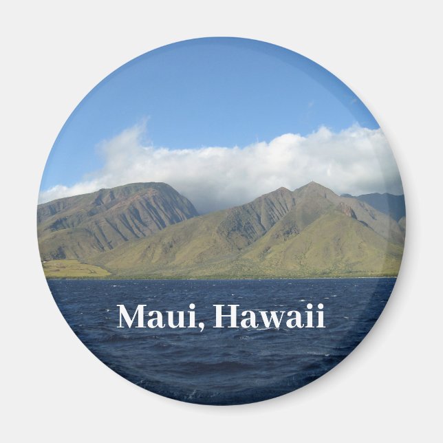 Íman Maui Havaí Belas Montanhas Oceano (Frente)