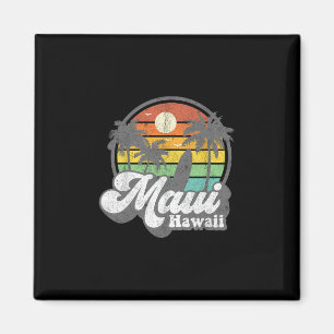 Íman Maui Havaí Havaiano Praia Surf 70 Vintage Camiseta