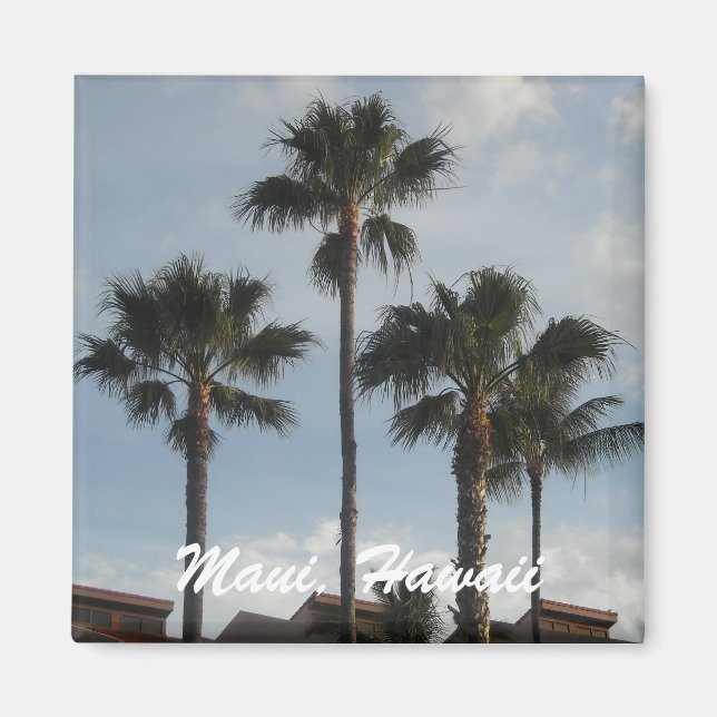 Íman Maui Hawaii Palm Trees (Frente)