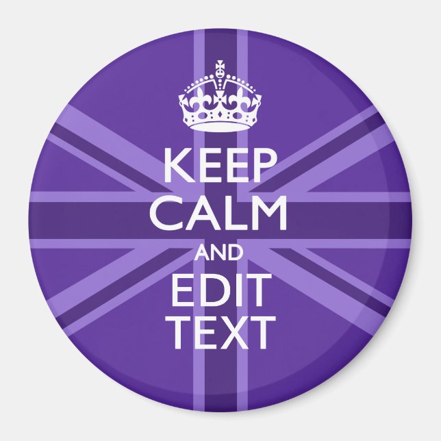 Íman Mauve Roxo Mantém Calma E A Sua Tomada De Texto (Frente)