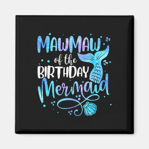 Íman Mawmaw da família da sereia de aniversário combina