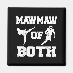 Íman Mawmaw De Ambos Taekwondo Futebol Engraçado Artes