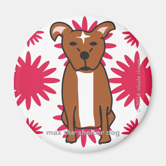 Íman Máx. | Magneta redonda tropical (Frente)