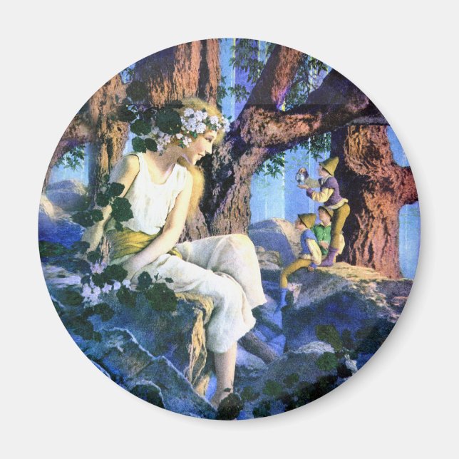 Íman Maxfield Parrish's Fair Princess e os Gnomos (Frente)