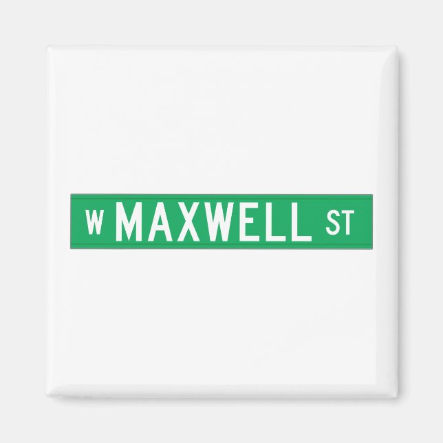 Íman Maxwell Street, Chicago, IL Street Sign (Frente)