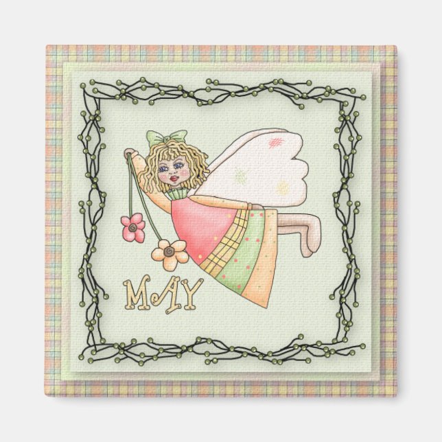 Íman May Angel / Fairy Month Magnet (Frente)