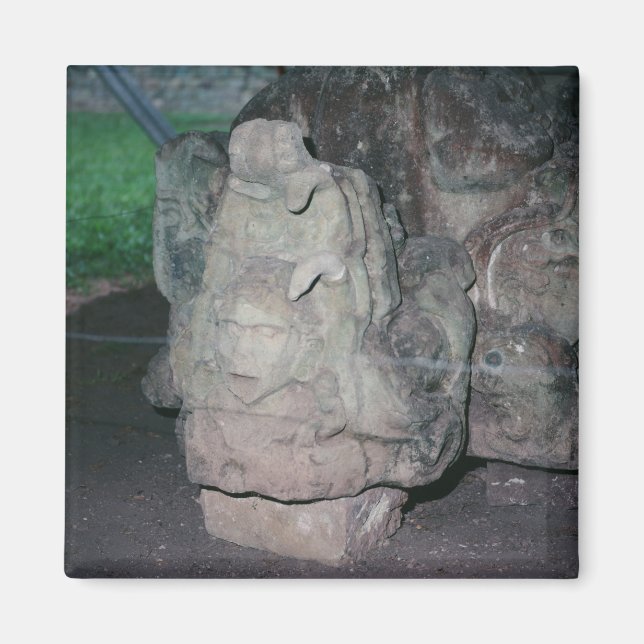 Íman Mayan Ruins N.W. Honduras Foto Designada Cor (Frente)