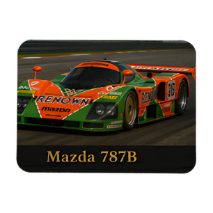 Íman Mazda 787B Clássico Carro de Corrida de Le Mans Vi