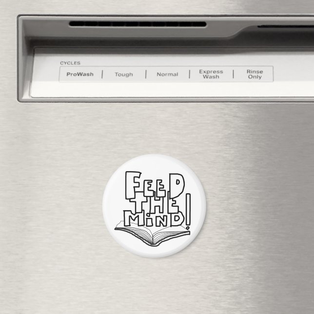 Íman MAZIPOODLES Alimente a Mente 077  (In Situ (Dishwasher))