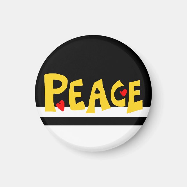 Íman MAZIPOODLES Paz Amarelo  (Frente)