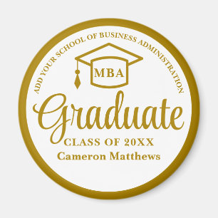 Íman MBA Elegante de Graduação da Escola de Negócios Do