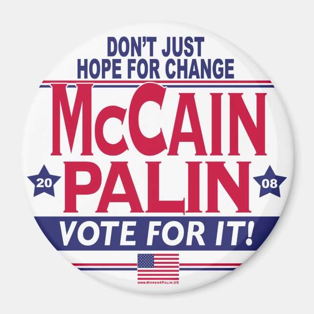 Íman McCain Palin 2008 (Frente)