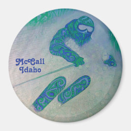 Íman McCall Idaho Skier Magnet