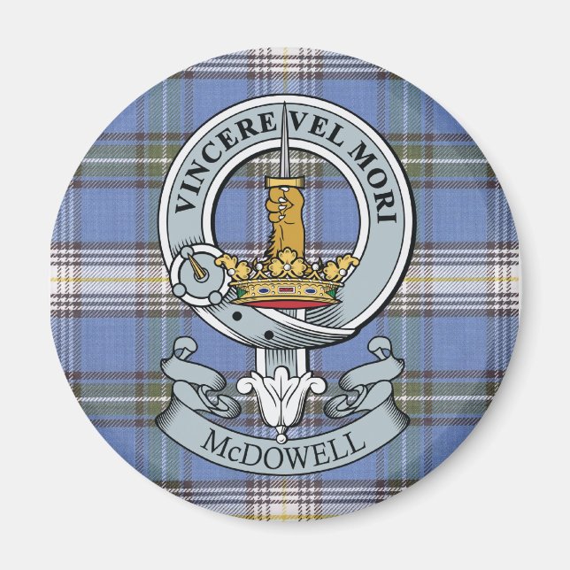 Íman McDowell Crest + Tartan Magnet (Frente)