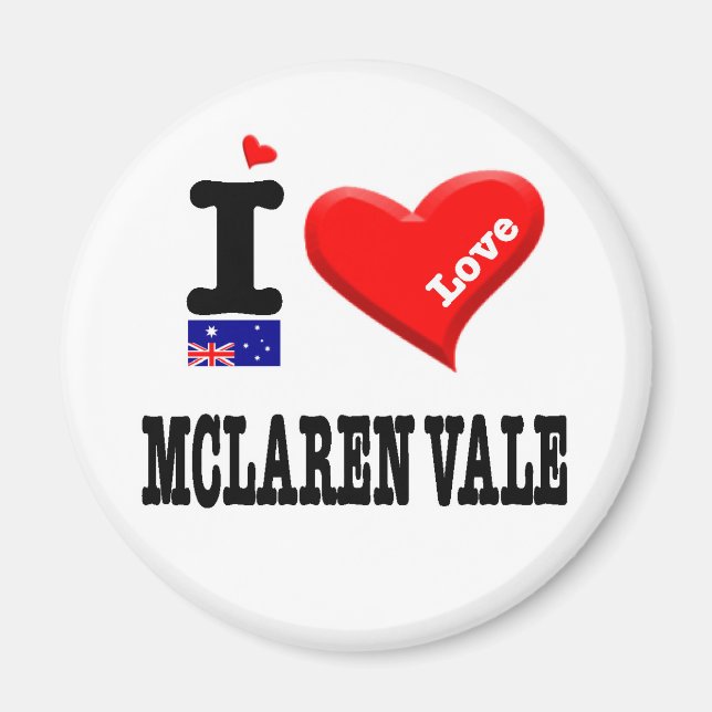 Íman MCLAREN VALE - Eu Amo (Frente)