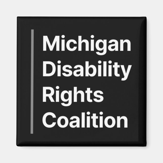 Íman MDRC preto e branco (Frente)