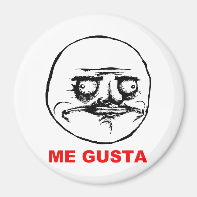 Íman Me Gusta Rage Face Meme (Frente)