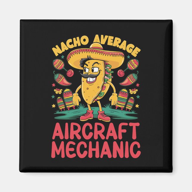 Íman Mecânico de Aeronave Nacho Médio Cinco De Mayo Mex (Frente)