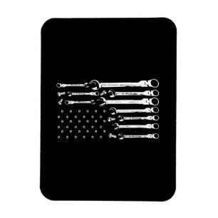 Íman Mecânico do carro de bandeira Patriótica Americano