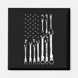 Íman Mecânico do carro de bandeira Patriótica Americano