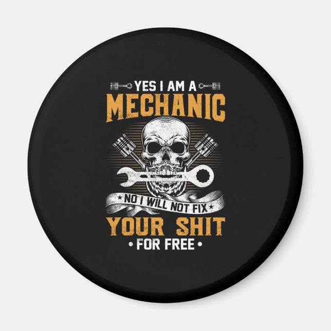 Íman Mecânico Sim Sou Mecânico (Frente)