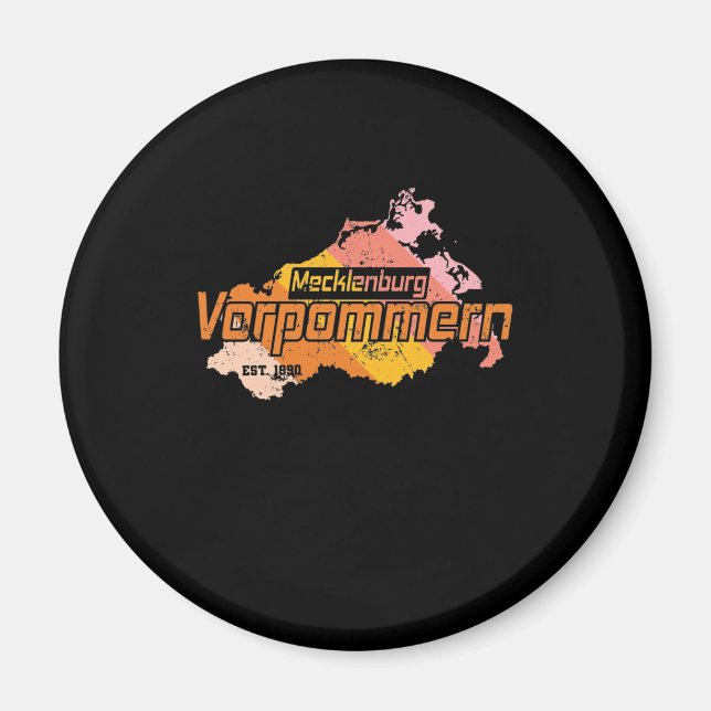 Íman Mecklenburg Vorpommern Bundesland Deutschland (Frente)