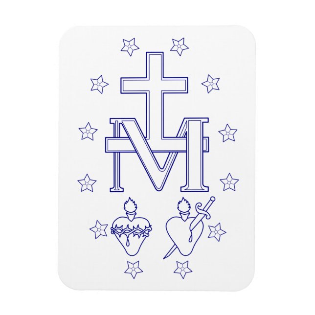 Íman Medalha de Nossa Senhora das Graças Arte Fina Mila (Vertical)
