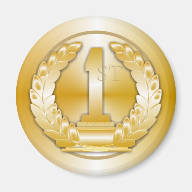 Íman Medalha Dourada (Frente)