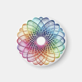 Íman Medalhão-arco-íris - Abstrato Magnet