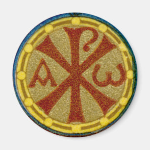 Íman Medalhão Chi Rho / Alfa Omega do SNV 36