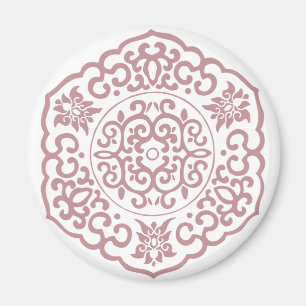 Íman Medalhão chinês rosa