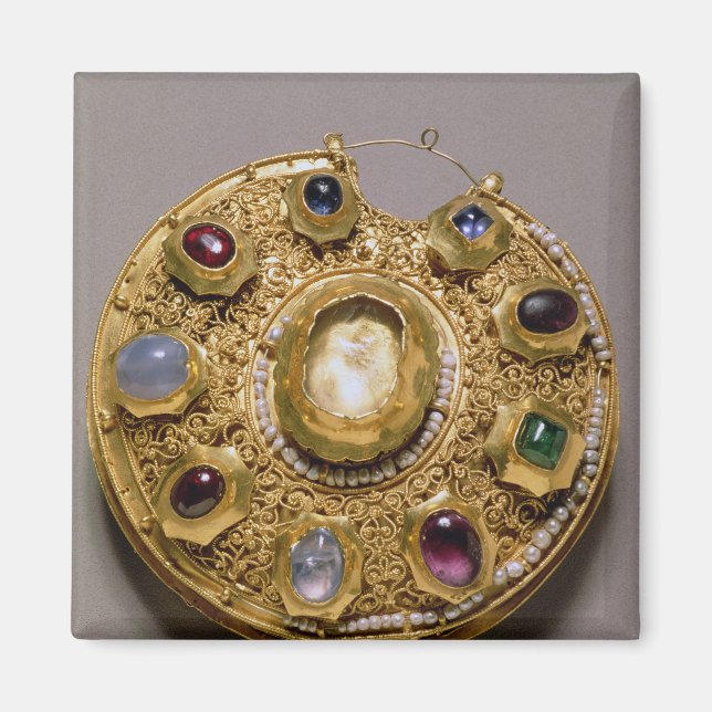 Íman Medalhão de Kolt, conjunto de ouro com pérolas e (Frente)