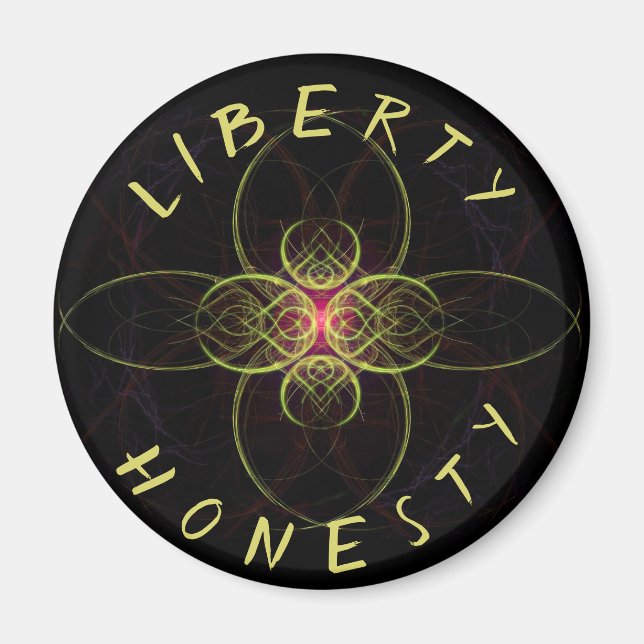 Íman Medalhão de Mistério Liberdade e Honestidade (Frente)