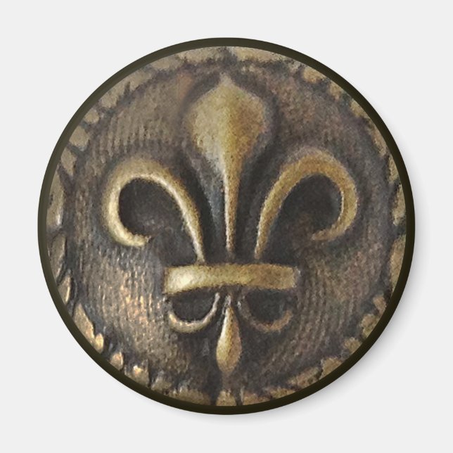 Íman Medalhão Fleur De Lis (Frente)