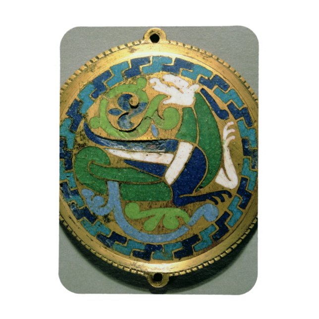 Íman Medalhão representando um dragão, francês, de Conq (Vertical)