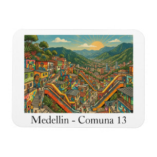 Íman Medellin Colômbia Comuna 13 Viagem Arte