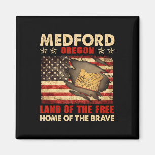 Íman Medford Oregon EUA Bandeira 4 De Julho