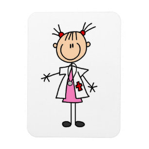 Íman Médica Figura de Palito Feminina