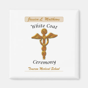 Íman Medicina Dourada de Cerimônia de Casaco Branco, I