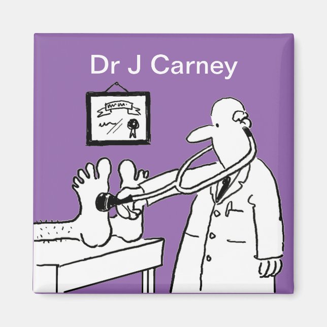 Íman Médico com Stetoscope Verificando Pés (Frente)