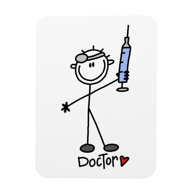 Íman Médico de Boneco de Palito Básico (Vertical)