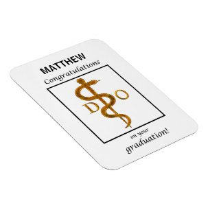 Íman Médico de Parabéns de Graduação de Osteopatia