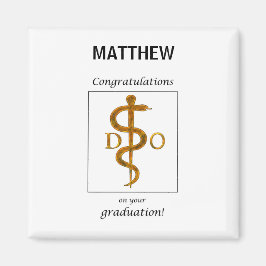 Íman Médico de Parabéns de Graduação de Osteopatia