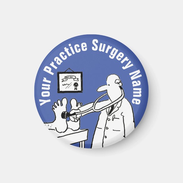 Íman Médico divertido com Stetoscope (Frente)