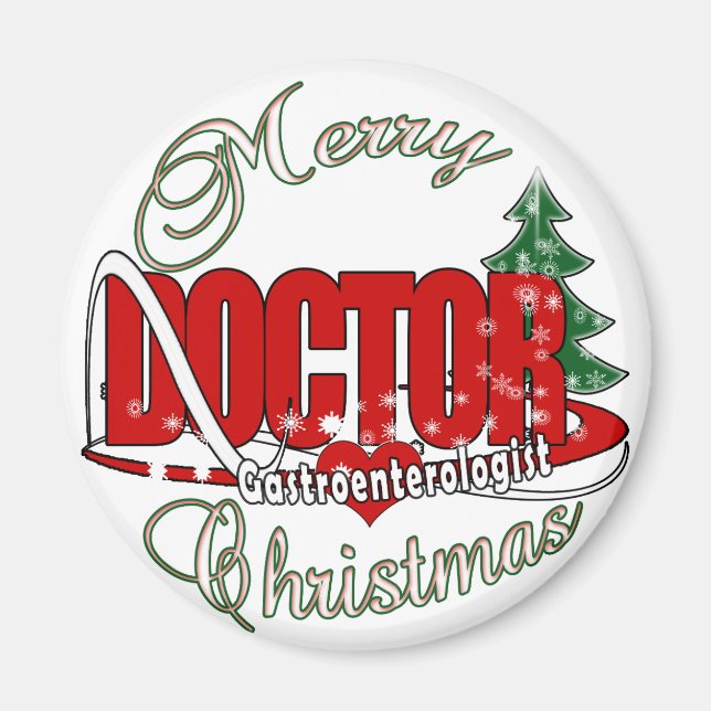 Íman MÉDICO Gastroenterologista CHRISTMAS (Frente)