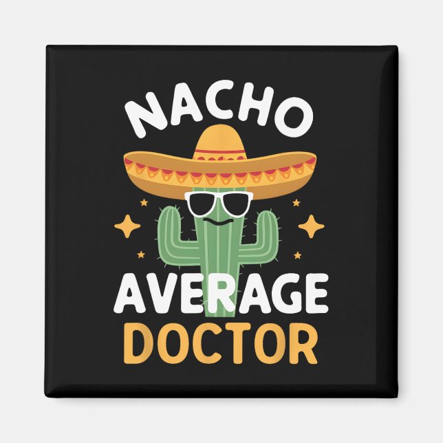 Íman Médico Nacho Engraçado Cinco De Mayo Mexicano F (Frente)